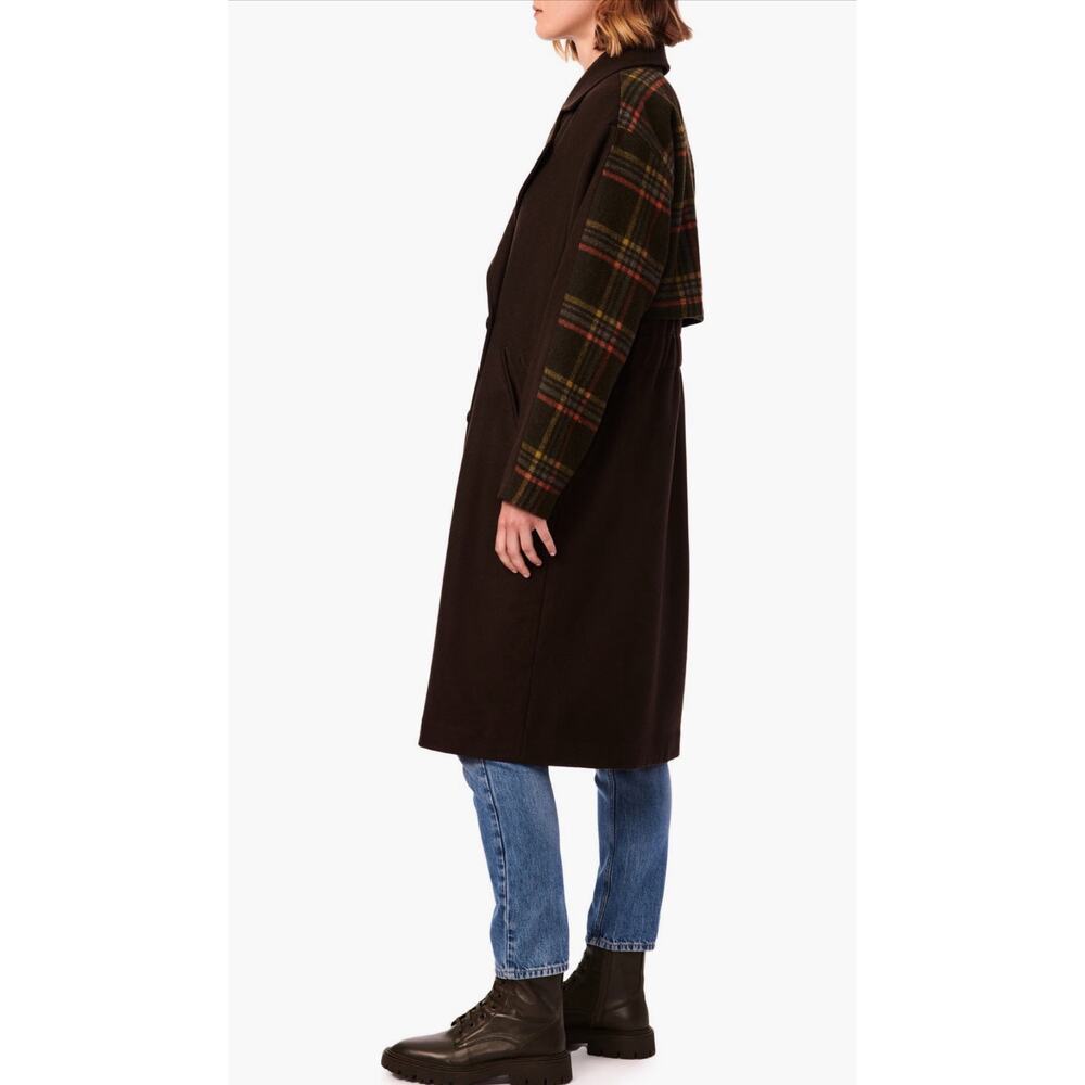 New Bernardo Double Breasted Mixed Media Wool Blend Coat Women's Size XXL - Picture 3 of 9